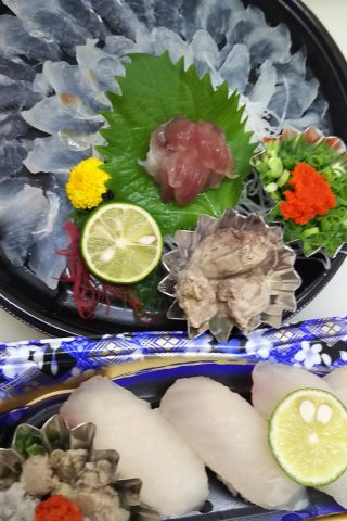 本日のおすすめ 地元広島朝獲れ かわはぎ 薄造り 握り寿司 店舗ブログ 鮮コーポレーション