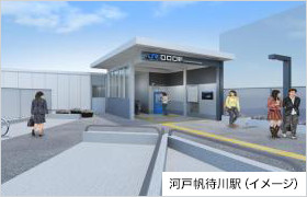河戸帆待川駅2